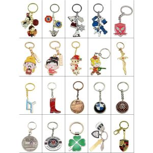 Wholesale Animal Sandblast Custom Logo Keychains 1.25inch - 2inch Personalized Keychains Bulk from china suppliers