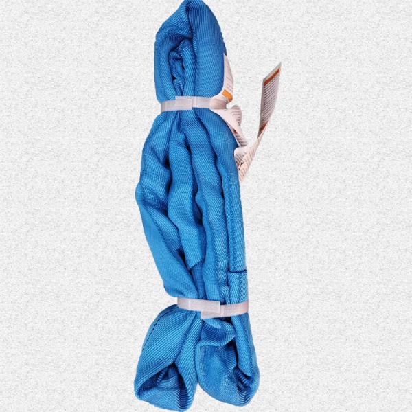 Vertical 23000 LBS Polyester Round Sling Blue WSTDA Standard