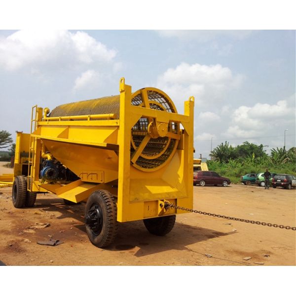 Small Capacity Trommel Gold Wash Plant Customized Diesel Driven