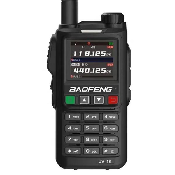 UV-18 Pro 10W Walkie-Talkie with IPX4 Water Resistance and 400-470MHz Frequency Range for Long Range Two-Way Communication