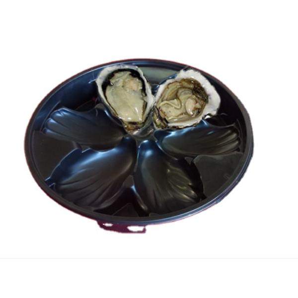 Disposable Plastic Oyster Serving Tray Set