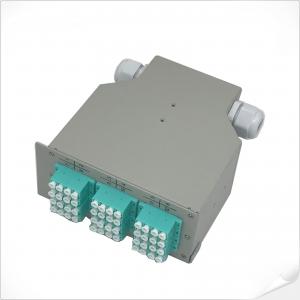 Wholesale 12 Ports LC Quad Din Rail Mount Fiber Patch Panel 2 Port Cable Entries from china suppliers
