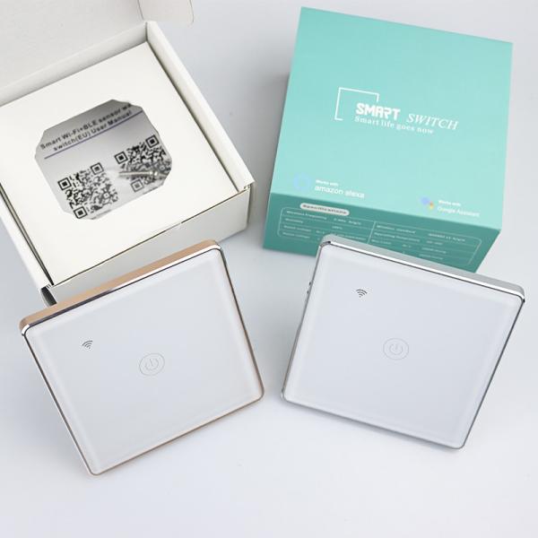 Tuya Smart Wifi Switch For Eu Standard 3 Gang Metal Bezel App Remote Schedule Voice Control