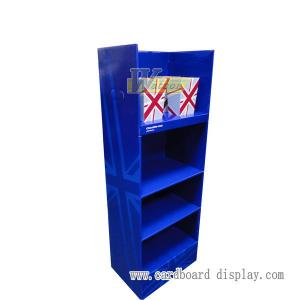 China Corrugated paper floor display rack with tiers for chocolate on sale