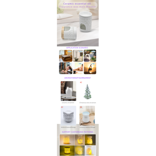 Customised Ceramic Essential Oil Diffusers in Various Designs for Relaxation in Yoga Studios