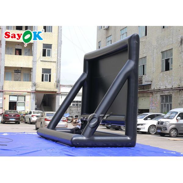 Backyard Movie Screens 7x5mH Foldable Black Inflatable Screen Cinema For Stage Decoration