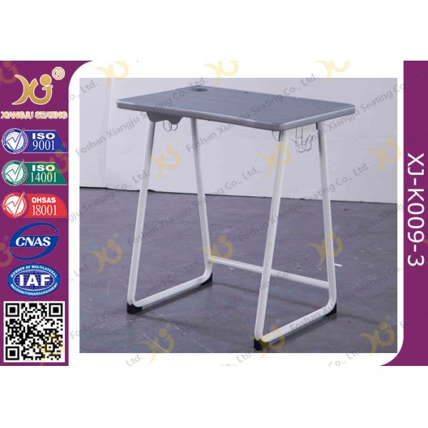 Plastic Seat Study Desk And Chair Set In Grey Color Customized Height