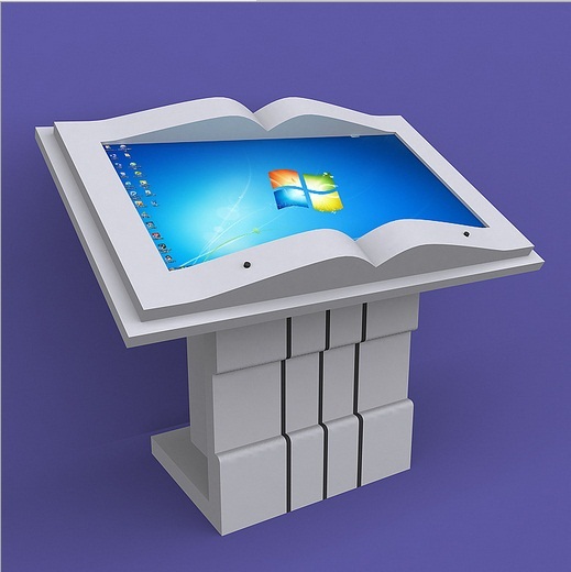46 Inch Book Design Digital Kiosks Touch Screen X86 System Long Lifetime