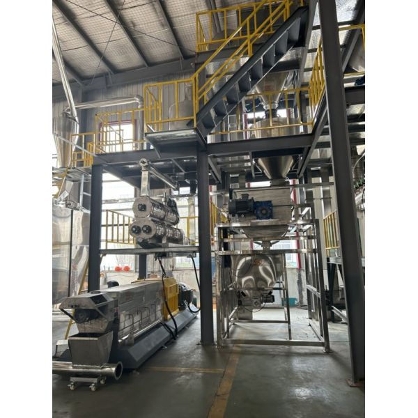 Twin screw floating fish feed pellet extruder machine Wet Type Pellet Floating Feed Steam Home Use Plant Manufacturer Core Pump Gear Bearing