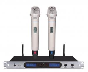 Wholesale excellent quality 9007 wireless microphone system UHF PLL 200 channels selectable FM white from china suppliers