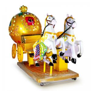Wholesale Classic Wagon Simulator Kids Arcade Machine / Coin Operated Kiddie Horse Ride from china suppliers