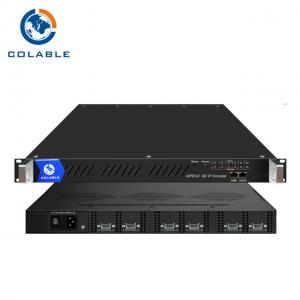 China 24 Channel AV To IP Converter Mpeg 2 Video Encoder With ASI And SPTS MPTS Over UDP COL5181X on sale