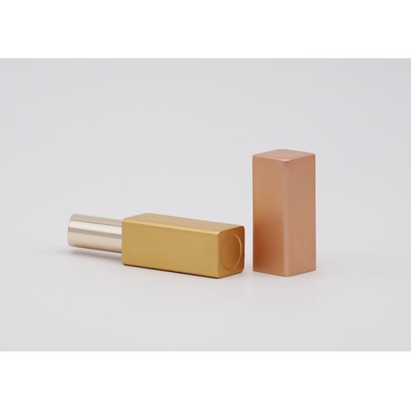 Aluminum Magnetic Lip Balm Containers Square Shape Color Matching