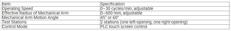 Double Swing Cabinet Door Opening-Closing Fatigue Testing Machine Left-Right Door Opening-Closing Testing Equipment
