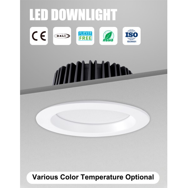 IP65 Waterproof LED Panel Light Slim Round Downlight With High Efficiency Driver For Bathroom Kitchen And Commercial Spaces