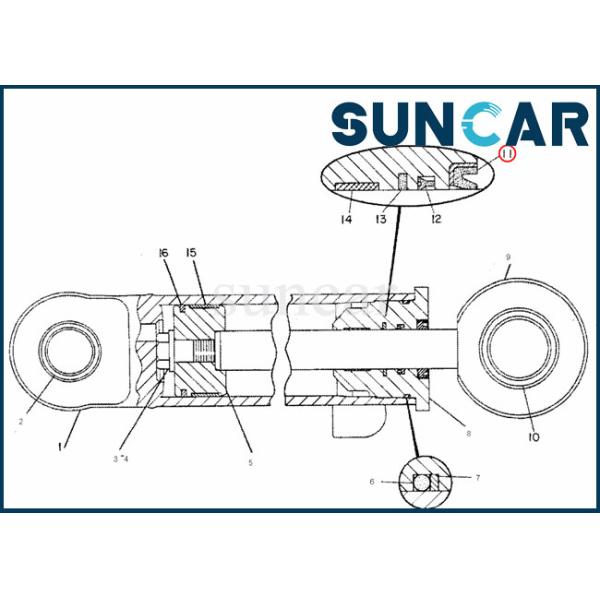 Hydraulic Cylinder Type A Dust Seal For C.A.T