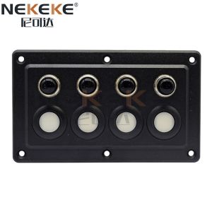Wholesale ABS Material 4 Gang Marine Switch Panel 12 Volt Toggle Rocker Switch Panel For Boat from china suppliers