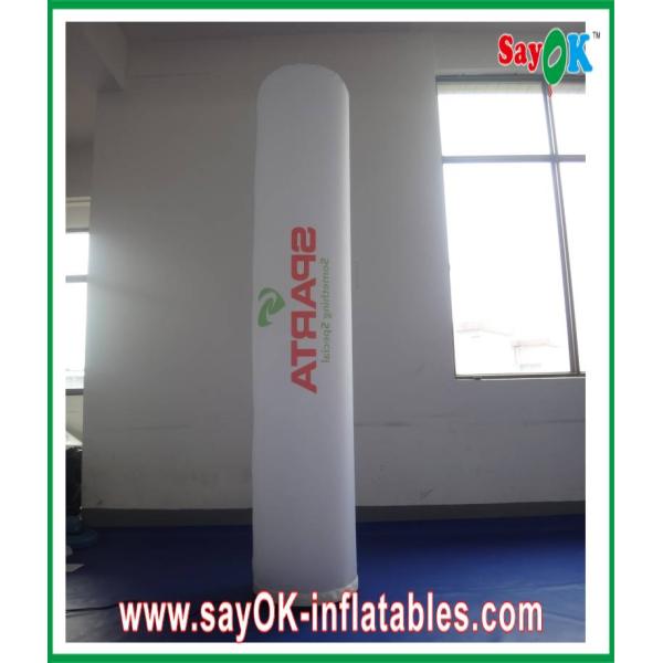 Green Wedding Party Led Inflatable Column Inflatable LED Light With Printing Logo Pillar
