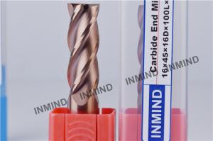 Wholesale Long Shank Carbide End Mill Cutter Flat End Mill With 2 / 4 Flutes from china suppliers