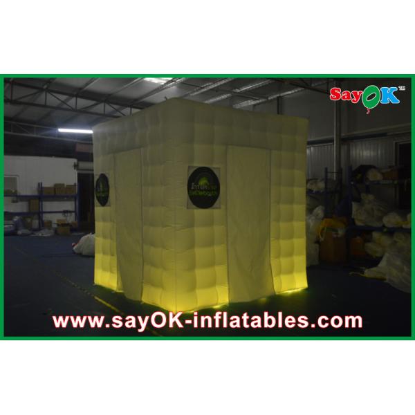 Photo Booth Backdrop Attractive Wedding Party Inflatable Photo Booth Tent Enclosure With Led Light