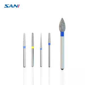 Wholesale Silver Dental Polish Bur Stainless Steel Diamond Bur Set For High Speed Handpiece from china suppliers