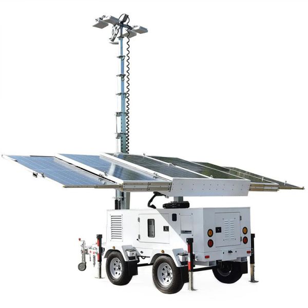 Emergency Light Tower Disaster Relief Operations Solar LED Light Tower Portable Generator Lights