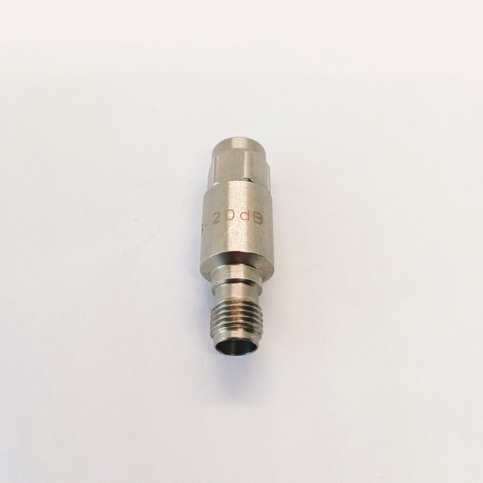 RF Fixed Attenuator SMA Male to Female with 5dB Attenuation DC-6GHz Frequency Range and Stainless Steel Housing