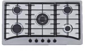 Wholesale 5 Burner Gas Cooker Hob , Five Burner Gas Hob With Flame Failure Safety Device from china suppliers