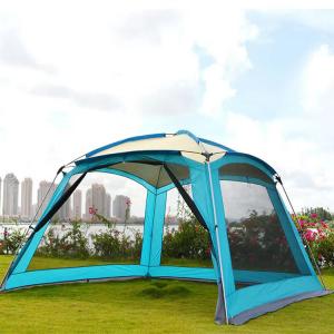 China 210T Double Layer Outdoor Sport Tent 360*360*220cm Automatic 4 To 6 Man Tents on sale