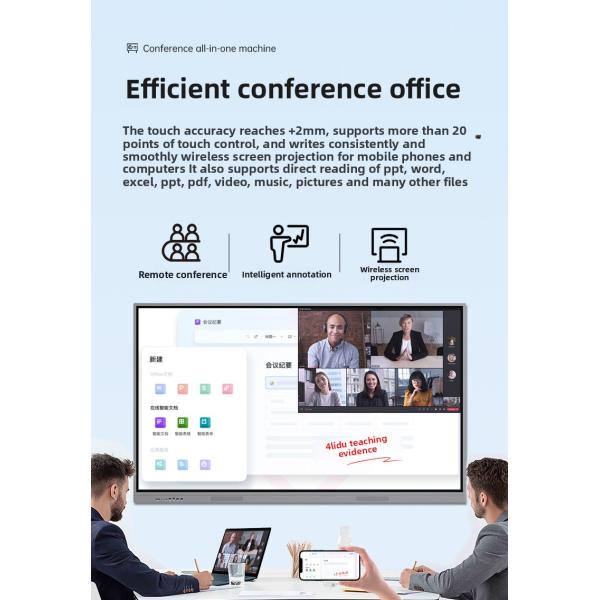 55 Inch Smart Interactive LED Touch Screen Electronic Whiteboard Multimedia Teaching and Conference Tablet for Elevator Use