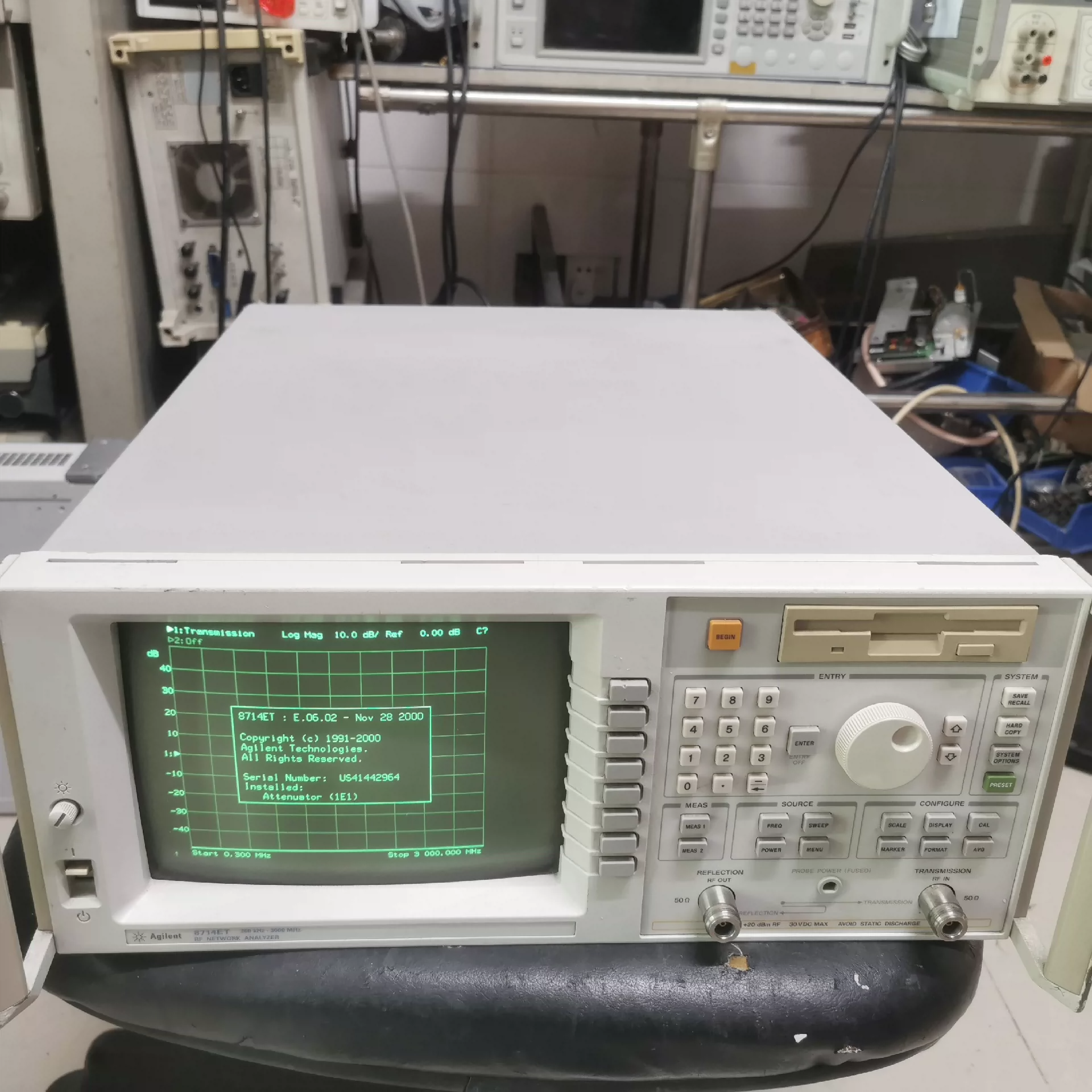 Wholesale Transmission Reflection RF Network Analyzer VNA Agilent 8714ET 3 GHz from china suppliers