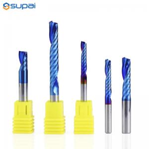 Wholesale High Precision Solid Carbide End Mill Single Flute For Steel HRC 45 / 55 / 60 / 65 from china suppliers