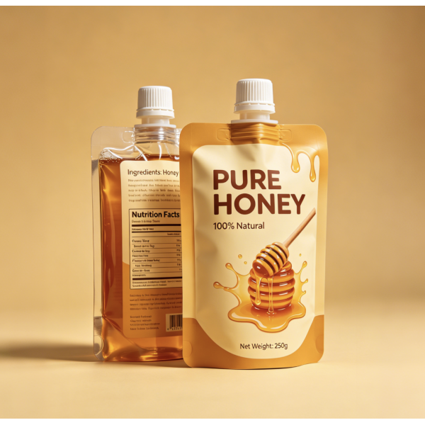 Multi-Layer Laminated Spout Pouch with Hermetic Cap Technology and Customizable Printing for Liquid Packaging