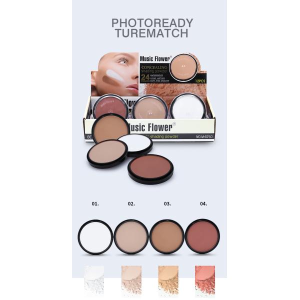 Custom Highlight Pressed Bronzer Shading Palette 3D Face Decorate Transparent Powder Contour