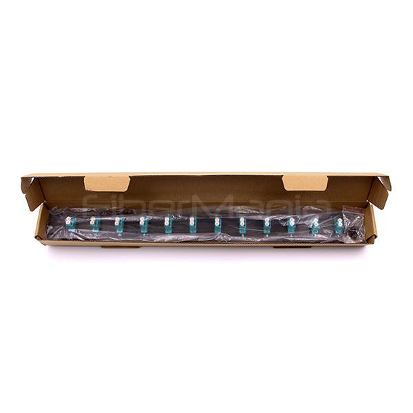 1U 19 Inch LC Adapter Panel 12 Port LC Fiber Patch Panel Single Mode Or Multimode Adapter