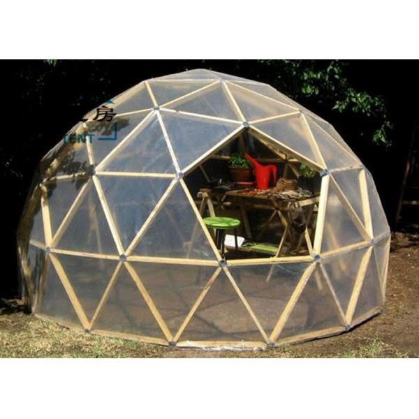 Q235 Multi-functional Transparent White Geodesic Dome Tent With Hop Dip Galvanized Steel Pipe
