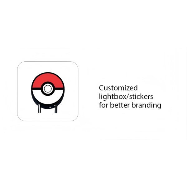 Compact Pokemon Vending Machine with Customized Stickers with Card Reader Suitable for Selling TCG Product