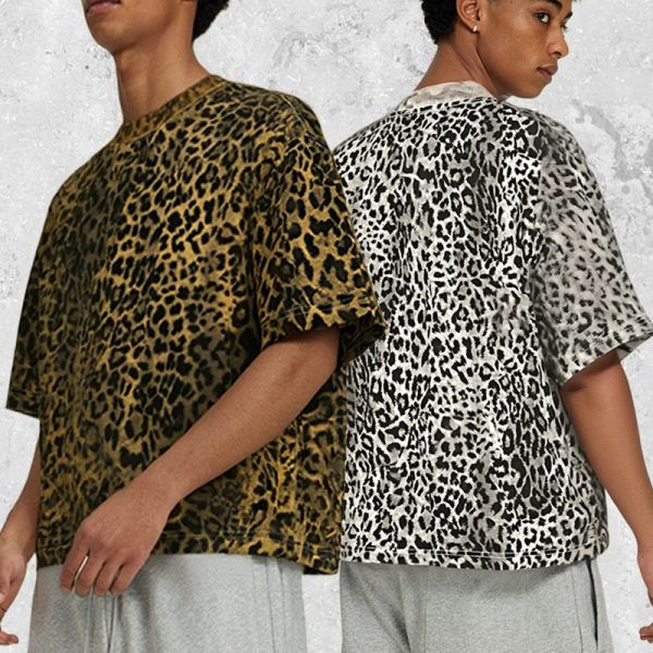 Customized Crop Oversized Short-sleeved Men's T-shirt Camouflage Pattern Blank Breathable Quick Dry Knitted 2026 New Style