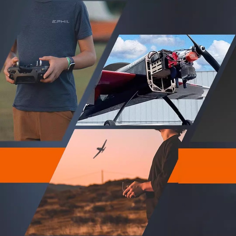 X-38CC-S PRO Model Single Cylinder Two-Stroke Side Exhaust Electric Start Fixed Wing Airplane Metal Gasoline Drone Accessories