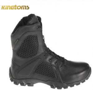 Wholesale Tactical 8 Anti Shock Waterproof Side Zip Boots Nylon Leather Oxford Dual Density from china suppliers