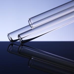 China High Refractive Index Round Borosilicate Glass Tubing 1250-1800mm Length on sale