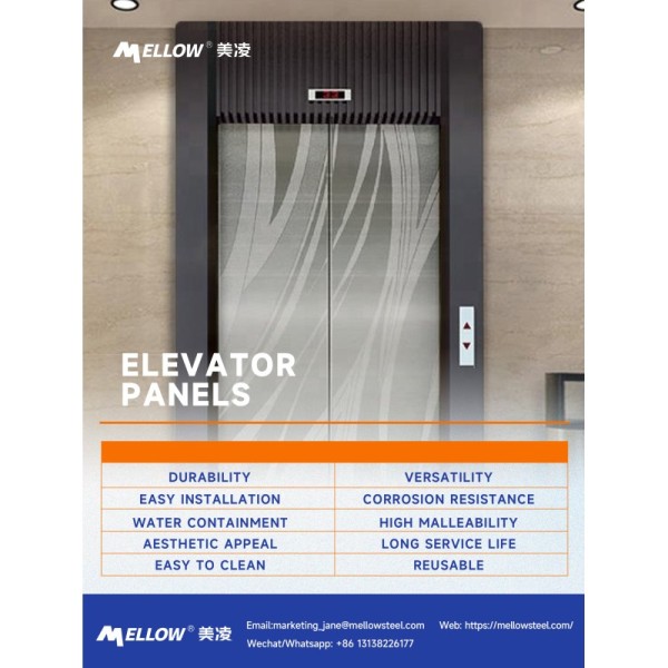 ODM Residential Stainless Steel Elevator Door Transom Panel Corrosion Resistant