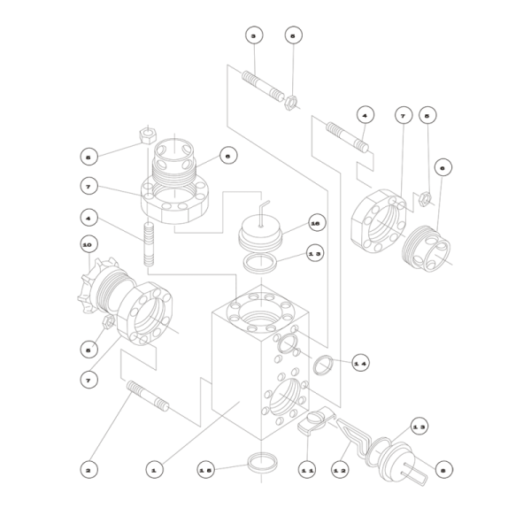 T1300/1600 Ideco Mud Pump Fluid End Module and Accessories