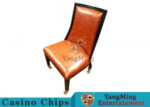 China Baccarat Casino Table Game Player Chair with Metal Pulley Customizable on sale