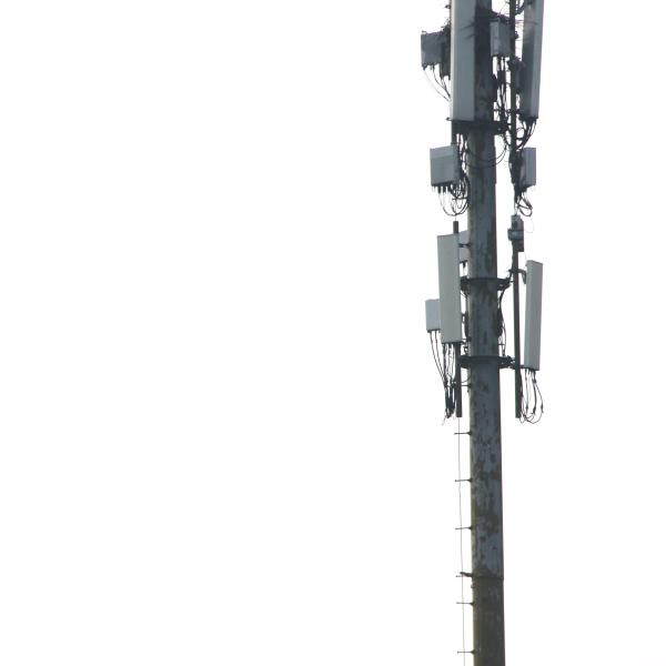 Polygonal Galvanized Telecom Monopole Hot Dipped Cellular Tower Without Working Platform