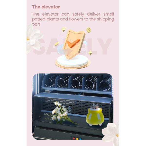 Refrigerator Combo Fresh Flower Vending Machine With Locker For Self Service Flower Store