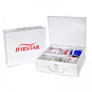 China Ambulance Large Workplace First Aid Kit With Metal Cabinet Compartment 28x23x9cm on sale