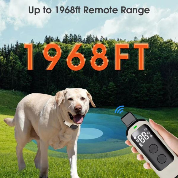 Waterproof Plastic Remote Control Training Collar for Small Dogs Electric Shock Stop Barking Device Eco-friendly PET Training