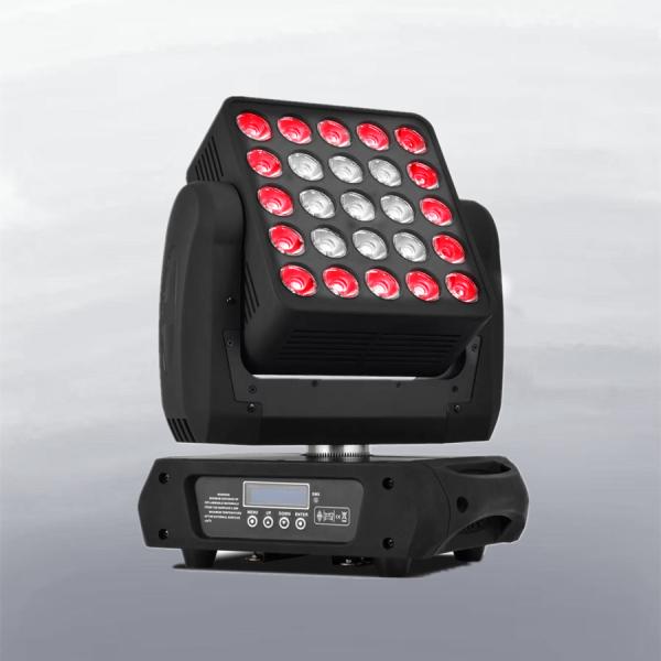 25 Pcs 12W RGBW LED Matrix Stage Wash Lighting Zoom Moving Head