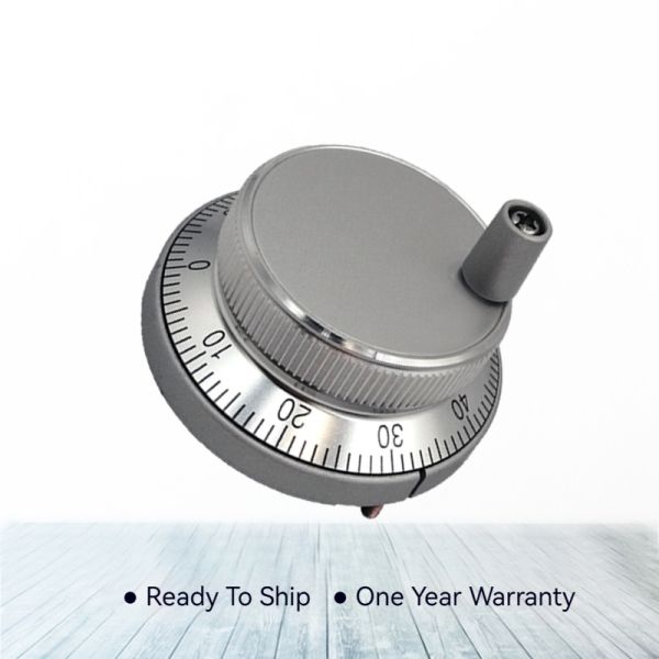 Panel Type Manual Pulse Generator MK600 CNC Handwheel MPG Hand Pulsing 5V 25-100PPR 60mm Diameter for CNC Machining System